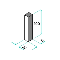 Palisada | Obrzeże Wapienne Tandur Yellow Limestone 100x20x5