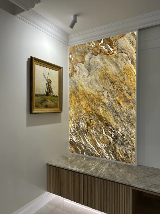 Fornir Kamienny Indian Autumn XXL 122x280x0,2 cm Transparentny