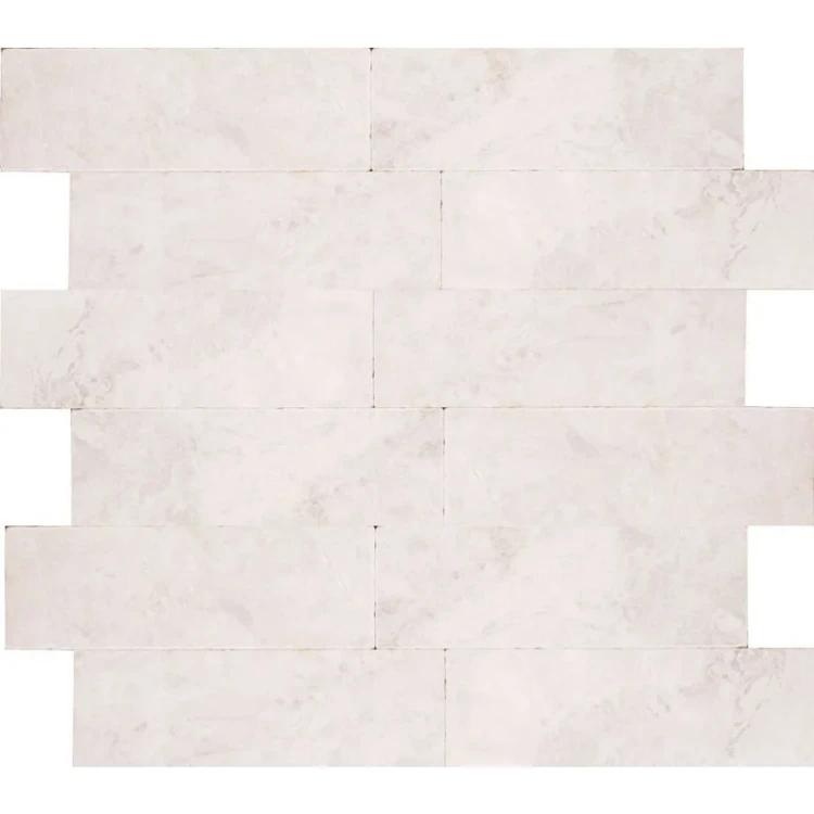 Płytka marmurowa Bębnowana szlif Royal White 10x30,5x1 cm