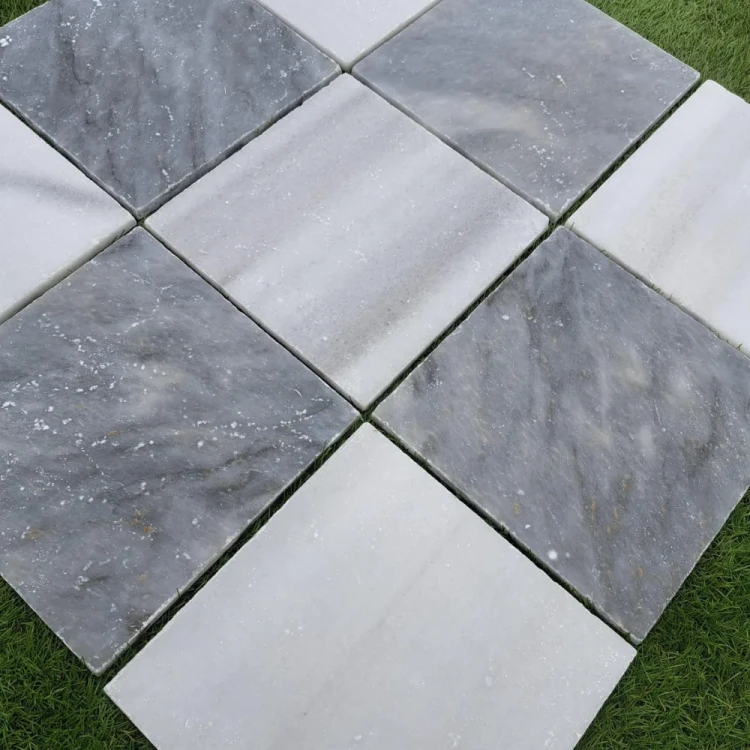 Kamień dekoracyjny Marmur Bębnowany Sky Blue 30,5x30,5x1 cm