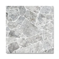 Trawertyn dzikówka / crazy paving na taras chodnik Ash Argent 3cm