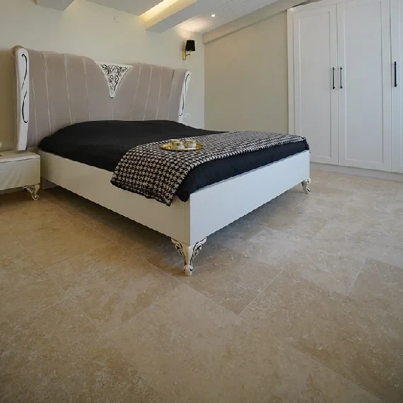 Trawertyn Light Medium VC Wypełniony Szlifowany 120x60x2 cm