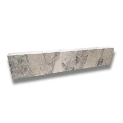 Trawertyn Obrzeże Silver Latte Bębnowany Szlif 100x20x6 | Opornik