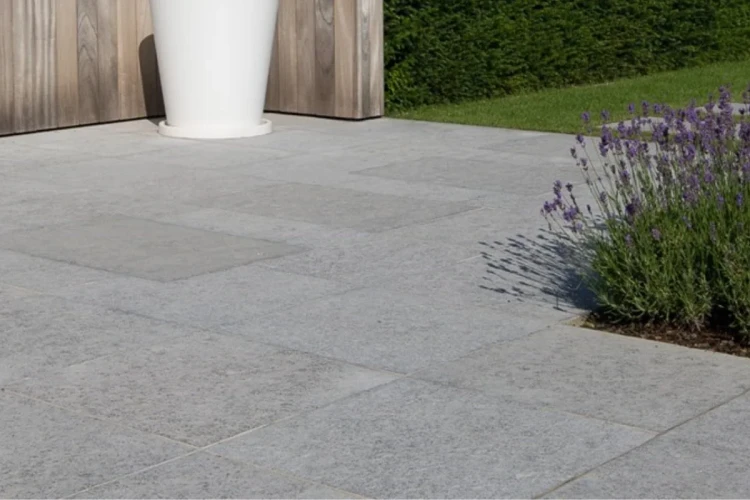 Płytka Tandur Grey Limestone Pół-szlif Bębnowana 20x20x1,5 cm