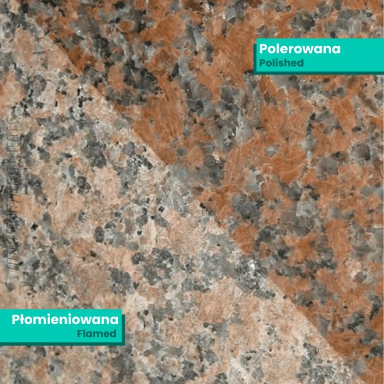 Schodek Granitowy płomieniowany G562 New 120x35x2 stopnica Bullnose