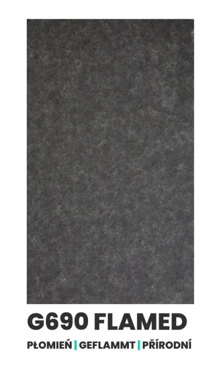 Próbka G690 Bazalt Black Płomieniowany
