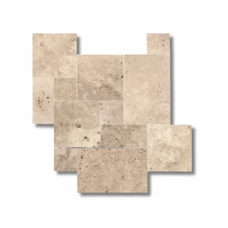 Przejdź do produktu Trawertyn 12mm Classic Mix French Pattern 1kpl=0,742m2 | Komplet Rzymski