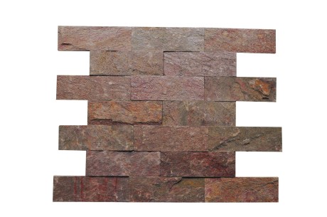 Przejdź do produktu Kamień elewacyjny-dekoracyjny kwarcytowy Copper 7x50 cm