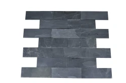 Kamień elewacyjny-dekoracyjny kwarcytowy Black Slate 7x50 cm
