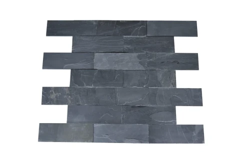 Przejdź do produktu Kamień elewacyjny-dekoracyjny kwarcytowy Black Slate 7x50 cm