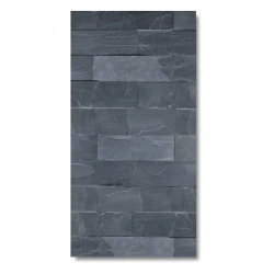 Kamień elewacyjny-dekoracyjny kwarcytowy Black Slate 7x50 cm