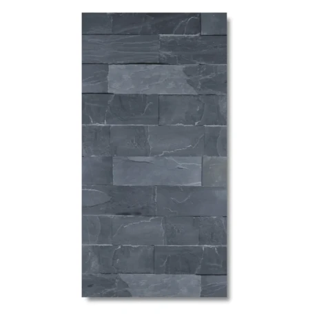 Przejdź do produktu Kamień elewacyjny-dekoracyjny kwarcytowy Black Slate 7x50 cm