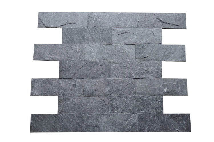 Kamień elewacyjny-dekoracyjny kwarcytowy Silver Grey 7x50 cm
