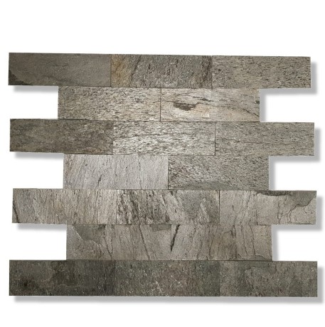 Przejdź do produktu Kamień elewacyjny-dekoracyjny kwarcytowy Silver Shine 7x50 cm
