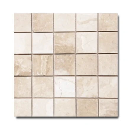Przejdź do produktu Kamień dekoracyjny Marmur Queen Beige | Coffee White Mozaika 30,5x30,5x1 cm
