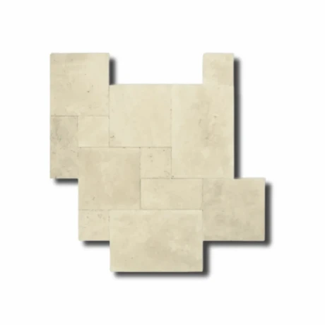 Przejdź do produktu Trawertyn 12mm Light Standard Bębnowany French Pattern 1kpl=0,742m2 | Komplet Rzymski