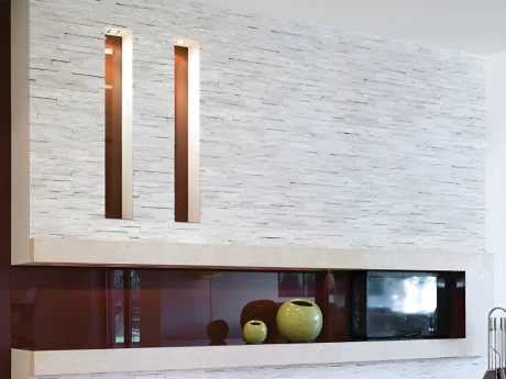 Przejdź do produktu Kamień elewacyjny-dekoracyjny marmur Pure White Stackstone 10x36 cm