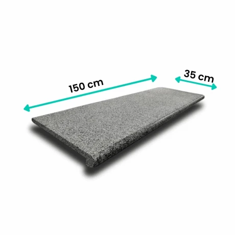 Przejdź do produktu Schodek Granitowy G654 New Dark grey 150x35x2 stopnica płomień Bullnose