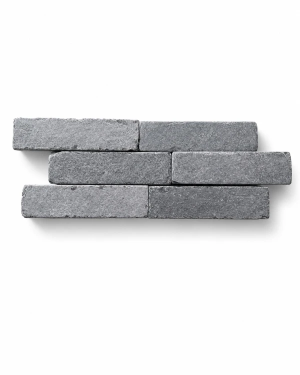 Kostka brukowa Kadappa Black Limestone Bębnowany 5x20x5 cm