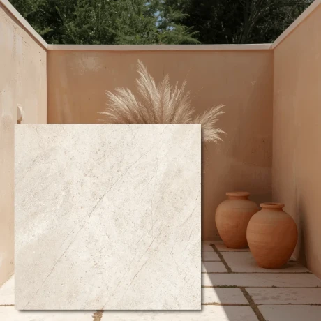Przejdź do produktu Płyta tarasowa City Quartz Alberton Crema 60x60x2 cm