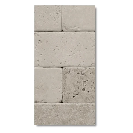 Przejdź do produktu Trawertyn Light Bębnowany 7,5x30,5x1 cm