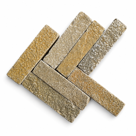 Przejdź do produktu Kostka brukowa Tandur Yellow Limestone Bębnowany 5x20x5 cm