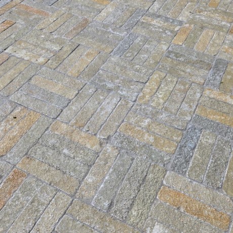 Przejdź do produktu Kostka brukowa Tandur Yellow Limestone Bębnowany 5x20x5 cm