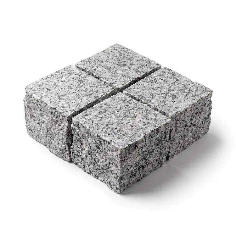 Kostka Granitowa G602 Płomieniowana - Łupana 10x10x6