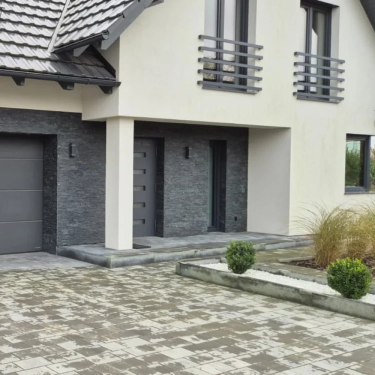 Kamień kwarcytowy czarny Stackstone Black 10x36 cm