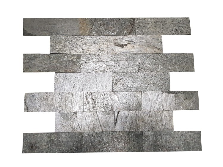 Kamień kwarcytowy Silver Shine Brick 10x30