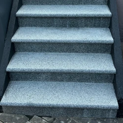 Zestaw Stopień + Podstopień Granitowy Dark Grey G654 NEW Bullnose 120x35x2 / 120x15x2