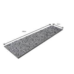 Stopnica granitowa Dark Grey New G654 płomień 180x33x2